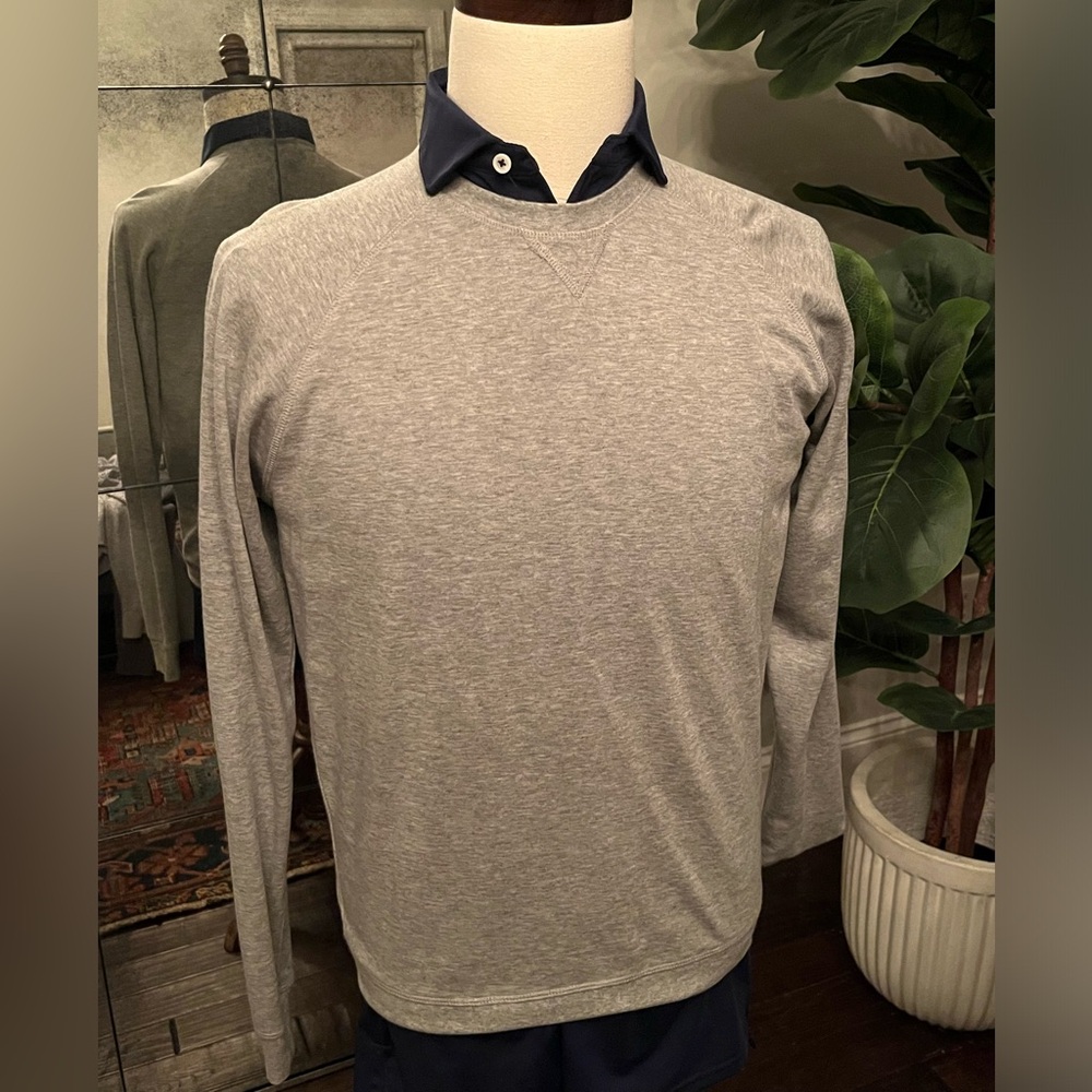 Peter Millar Crewneck Long Sleeve Tee